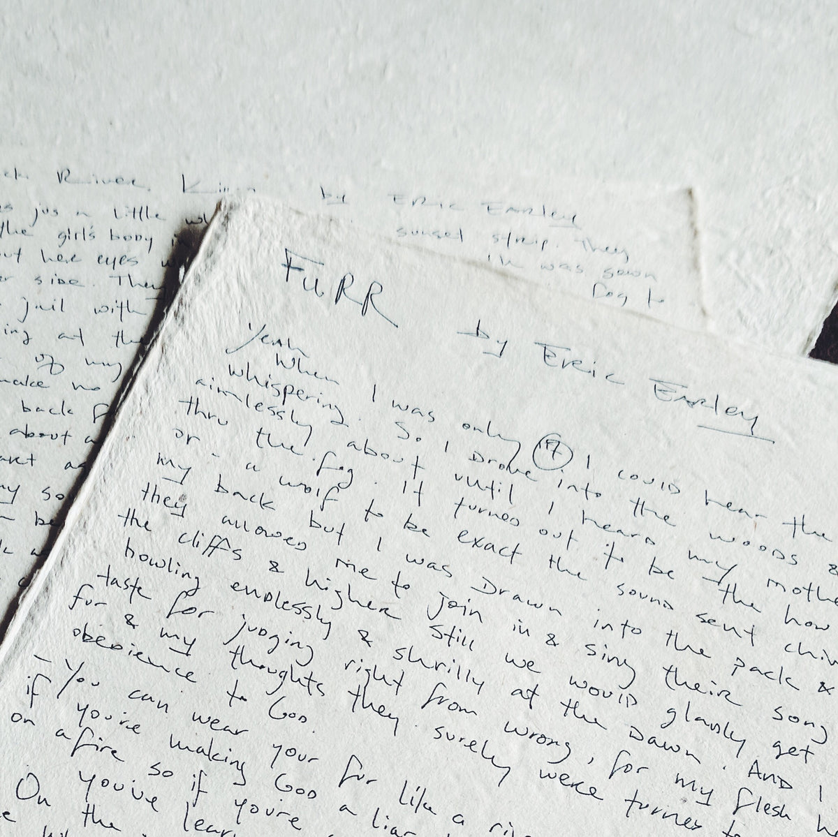 Handwritten Lyric Sheets (preorder)